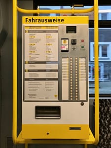 Berlin Tram ticket machine