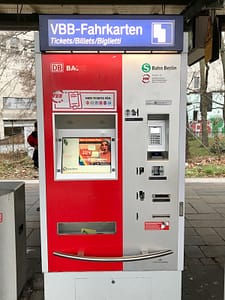 Berlin S-Bahn ticket machine