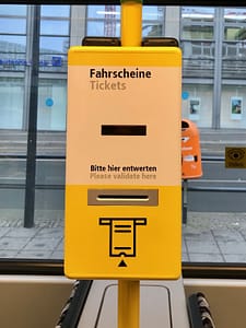 Berlin ticket validation machine
