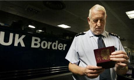 UK Border Passport Check