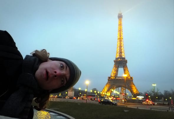 Me, being an idiot in Paris